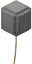 Silver Balloon.png: Infobox image for Balloon the item entity in Minecraft