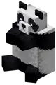 A sitting normal panda in Bedrock Edition.