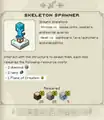 The skeleton spawner's journal information in the Campaign.