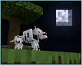 A howling skeleton wolf shown on Minecraft Earth's Twitter.[1]