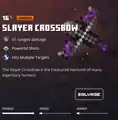 The slayer crossbow within the inventory.