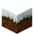 Snowy grass block