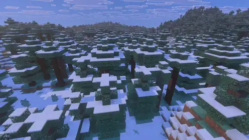 Snowy Taiga Vibrant Visuals.png: Infobox image for Snowy Taiga the biome in Minecraft