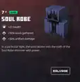 A soul robe within the inventory.