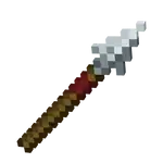 A spear in Minecraft Dungeons.