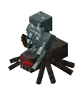 A stray spider jockey in Bedrock Edition.