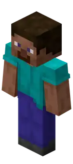 Steve (classic) JE6.png: Infobox image for Player the entity in Minecraft