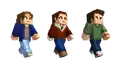 Promotional render of the Jonathan, Nancy, and Steve Harrington skins.