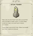 Journal entry for stun tower.
