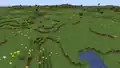 A sunflower plains single biome world before 1.18.