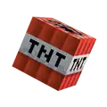 TNT as it appears in Minecraft Dungeons.