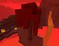 Another huge crimson fungus generated on netherrack