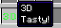 The "Tasty!" 3D item lore