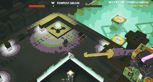 Even though the Squall Golem cannot pick up the Key Golem, the Tempest Golem can.