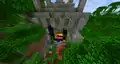 Jungle pyramid and a ruined portal.