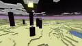 The End single biome world before 1.18 generates all End features in the Overworld.