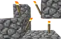 Torches in early Java Edition Indev 0.31.