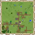 Item frame markers on a held map