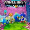 Promotional art promoting the Sonic the Hedgehog texture pack updating to Trails & Tales.