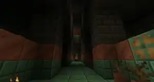 A corridor of the trial chamber.