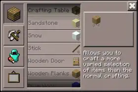 v0.3.0 Dev Crafting 2.png: Infobox image for v0.3.0 alpha the version in Minecraft