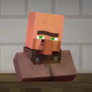 Render of Villager No. 5 used to tease his appearance in Minecraft Live 2024.