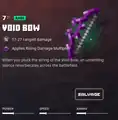 A void bow within the inventory.