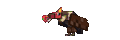 Unused animation of a vulture, in the event it won.