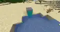 Water can be placed below wall banners
