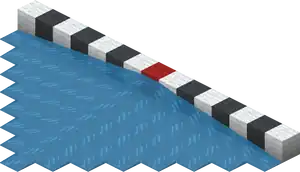 An image showing water's spreading distance