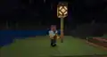One of the more common uses of the block, a simple street light using a redstone lamp.