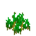 Wheat Age 4 JE9.png: Infobox image for Wheat Seeds the block in Minecraft