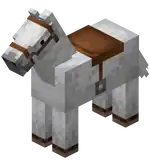 White Horse (Saddle).png: Infobox image for Horse the entity in Minecraft