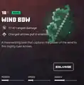 A wind bow within the inventory.