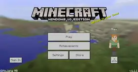 Windows 10 Edition 1.1.1.png: Infobox image for v1.1.1 the version in Minecraft