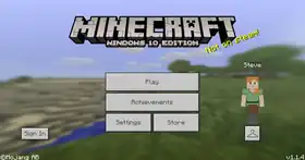 Windows 10 Edition 1.1.4.png: Infobox image for v1.1.4 the version in Minecraft