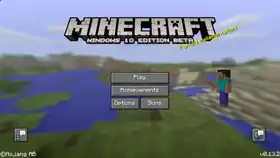 Windows 10 Edition Beta 0.13.2.png: Infobox image for v0.13.2 alpha the version in Minecraft