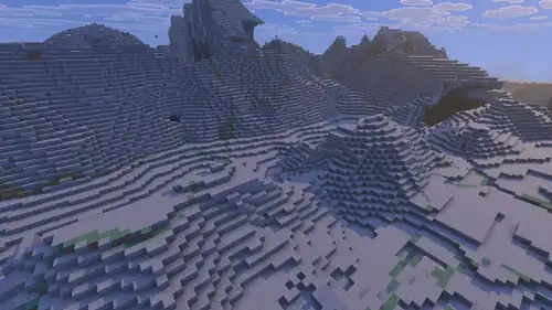 Windswept Gravelly Hills Vibrant Visuals.png: Infobox image for Windswept Gravelly Hills the biome in Minecraft