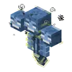 Wither Invulnerable with Armor.png: Infobox image for Wither the entity in Minecraft
