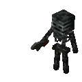 Wither skeleton basic attack (unused leg animation).