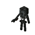 Wither skeleton strong attack (unused leg animation).