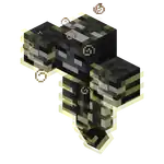 Wither with Armor.png: Infobox image for Wither the entity in Minecraft