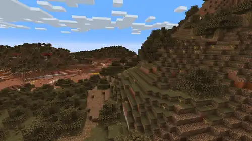 Wooded Badlands Plateau.png: Infobox image for Wooded Badlands the biome in Minecraft