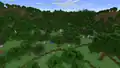 A wooded hills single biome world.
