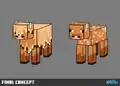Wooly cow concept art.