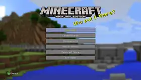 Xbox 360 Edition TU20.png: Infobox image for TU20 the version in Minecraft