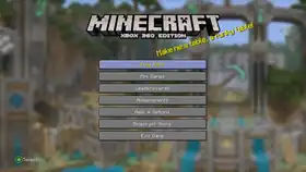 MC Xbox 360 Title Screen.png: Infobox image for Minecraft: Xbox 360 Edition the program in Minecraft