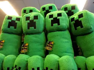 Creeper plushes.