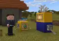 The Young Gru skin next to two replicas of Minions.