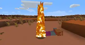 Dying zombie mob in Java Edition.